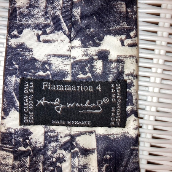 Vintage Andy Warhol Flammation Men's Silk Tie - Picture 7 of 11
